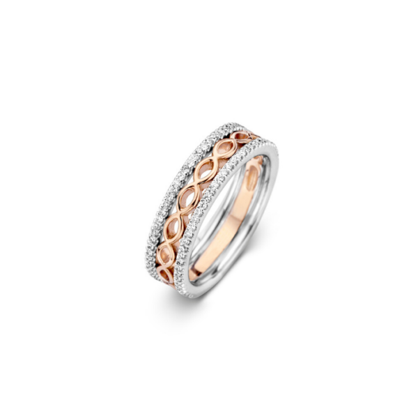 Bague One More Ischia Or Blanc & Rose 59251/A