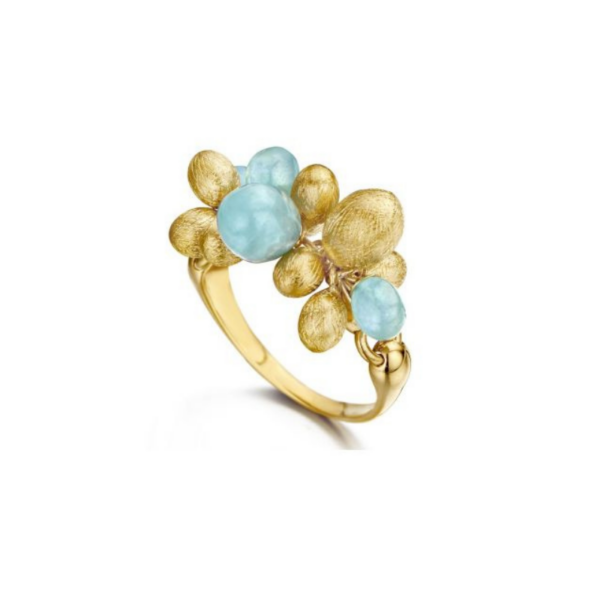 Bague Nanis Dancing in the rain Azure AH2-575 Or Jaune Aigue-Marine