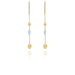 Boucle d'oreilles Nanis Dancing in the rain Azure OS26-587 Or Jaune Aigue-Marine