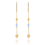 Boucle d'oreilles Nanis Dancing in the rain Azure OS26-587 Or Jaune Aigue-Marine 2