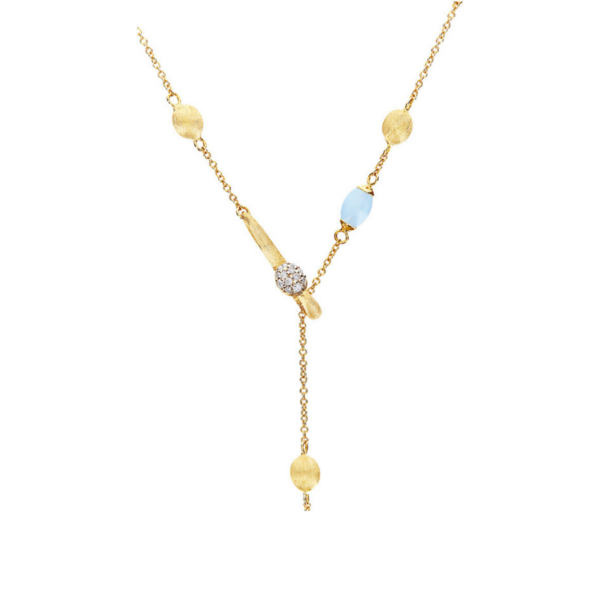 Collier Nanis Dancing in the rain Soffio CS22-587 Or Jaune Aigre-marine