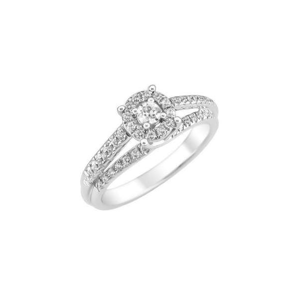 Bague Sélection Cosyns JA3699 Or Blanc 18 carats et diamants