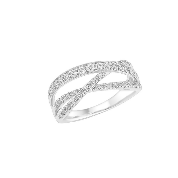 Bague Sélection Cosyns JA3933 Or Blanc 18 carats et diamant