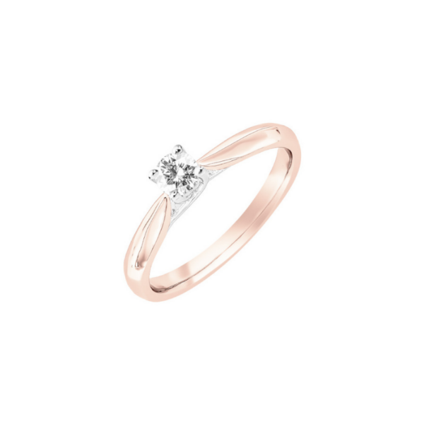 Bague Sélection Cosyns JA4832 Or Rose 18 carats et diamant