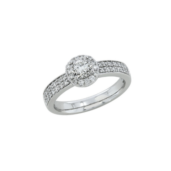 Bague Sélection Cosyns JA5306 Or Blanc 18 carats et diamants