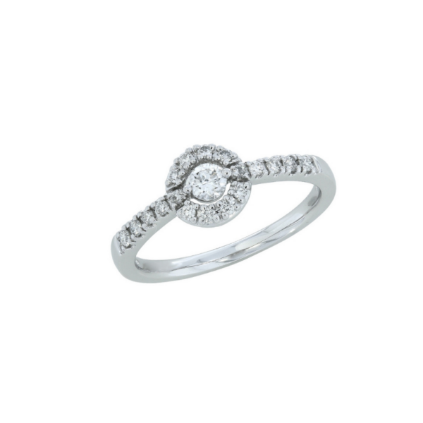 Bague Sélection Cosyns JA5619 Or Blanc 18 carats et diamants