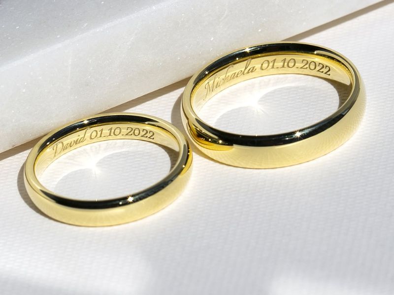 gravure alliance de mariage